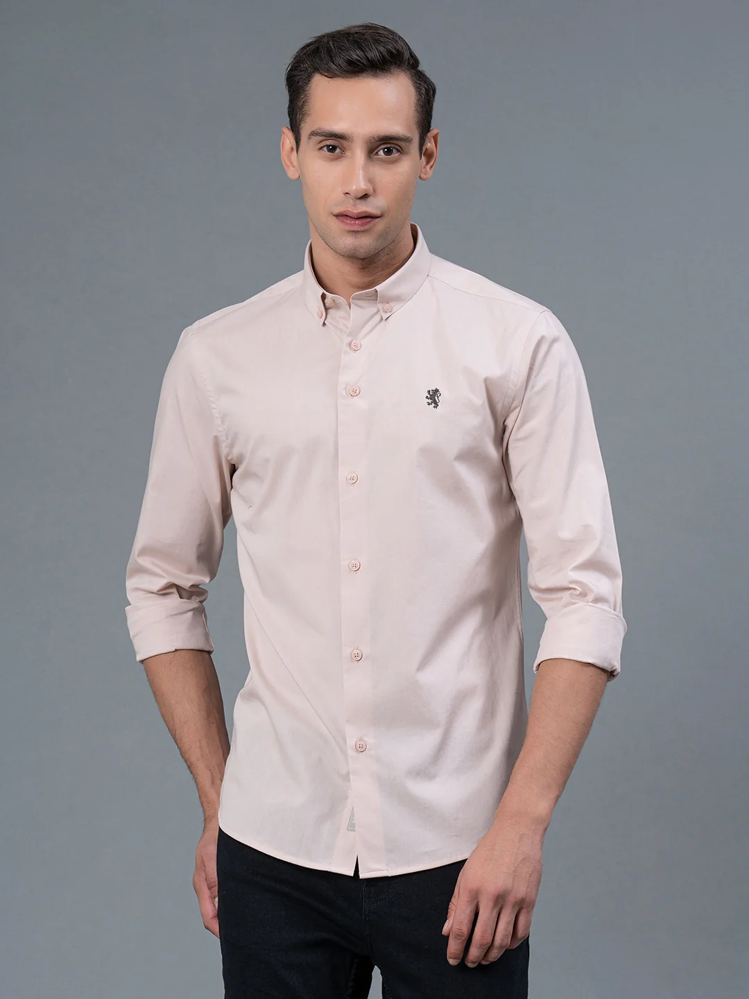 Home Men’s Casual Dusky Pink Color Shirt